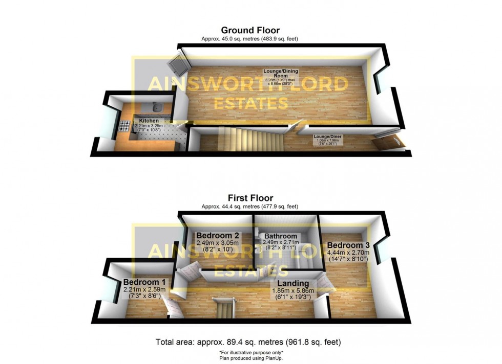 Floorplan for Snape Street, Darwen