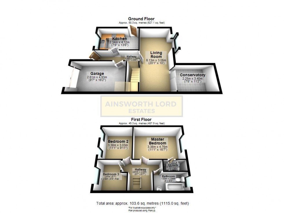 Floorplan for Elgar Close, Blackburn