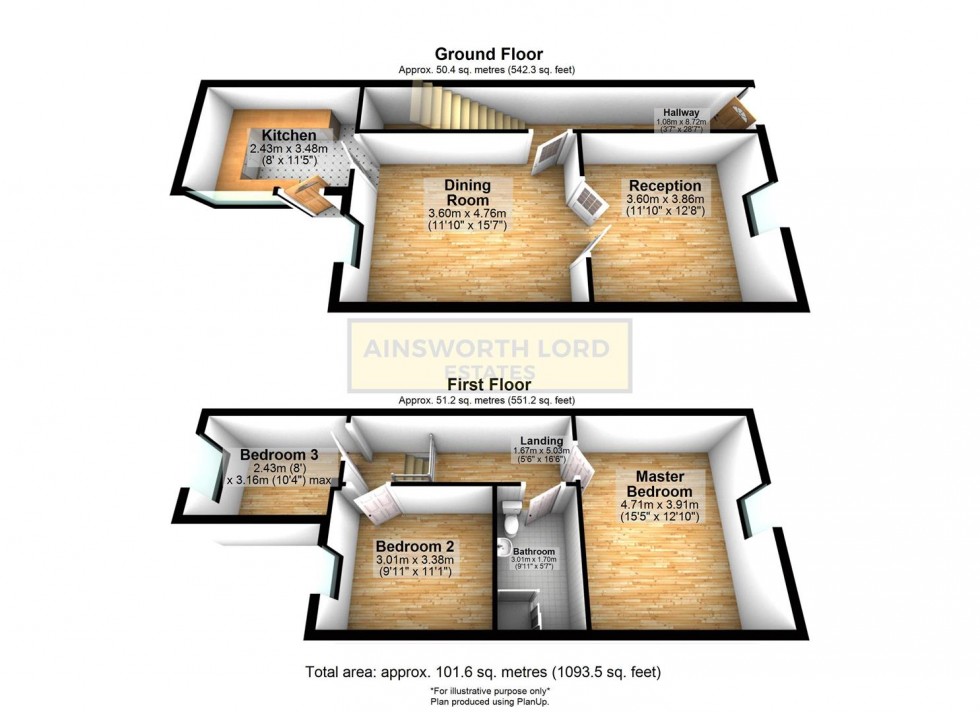 Floorplan for St. Aidans Avenue, Blackburn