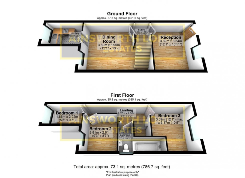 Floorplan for Portland Street, Darwen