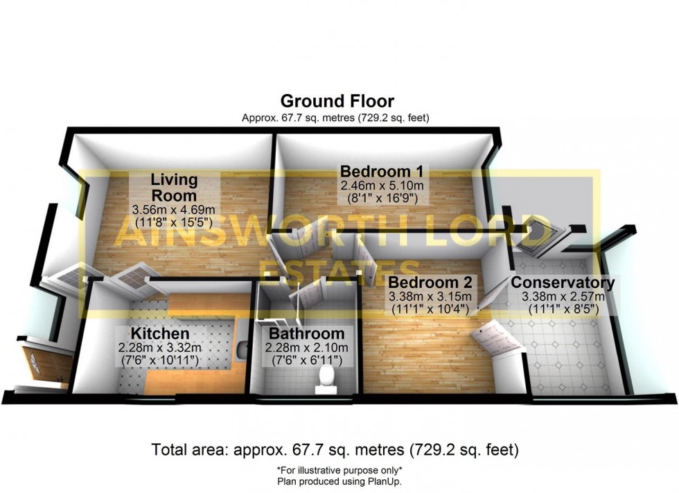 Floorplan for St. Michael's Close, Feniscowles, Blackburn