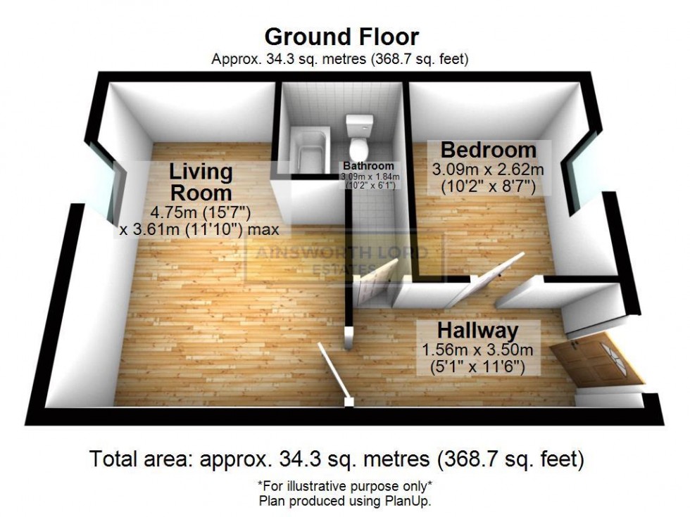 Floorplan for Commercial Investment Bolton Road,Whitehall, Darwen