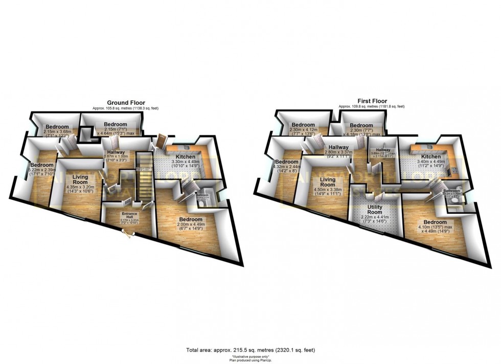 Floorplan for 2 Investment Flats, Watery Lane, Springvale, Darwen