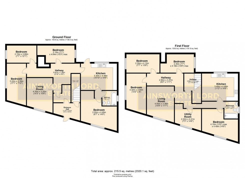 Floorplan for 2 Investment Flats, Watery Lane, Springvale, Darwen