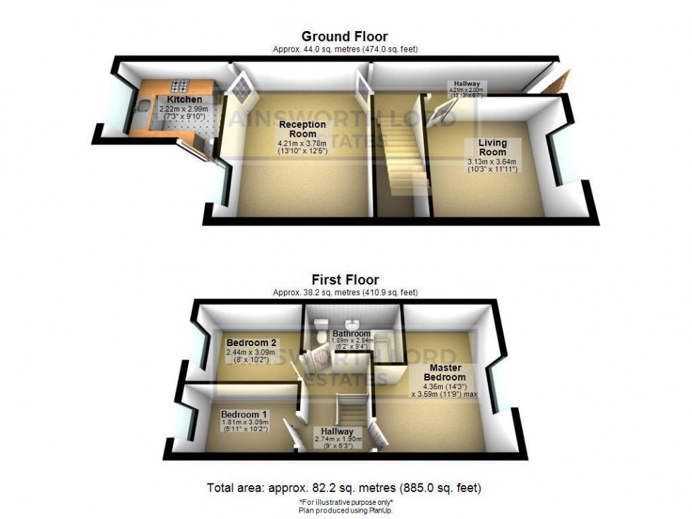 Floorplan for Snape Street, Darwen