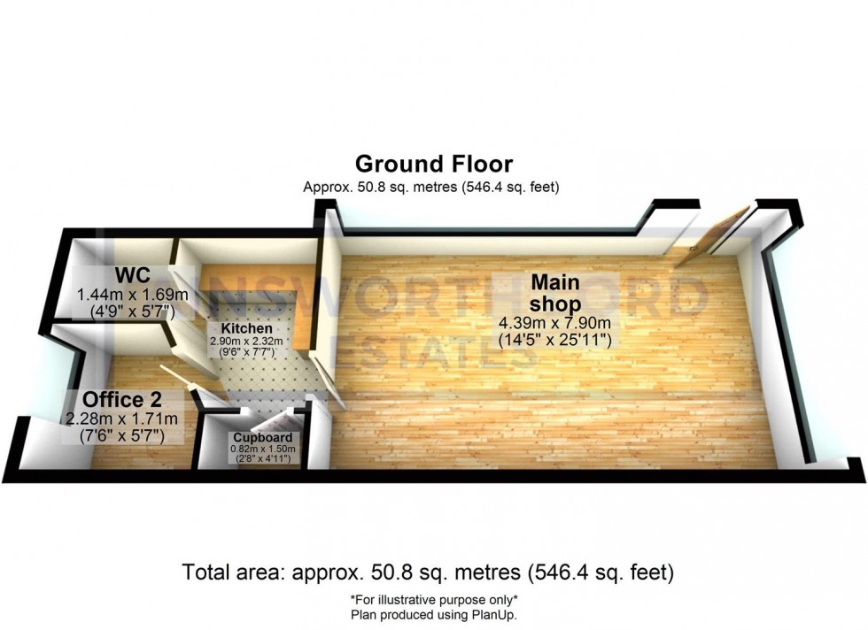 Floorplan for Large Corner Retail Unit, New Chapel Street, Mill Hill