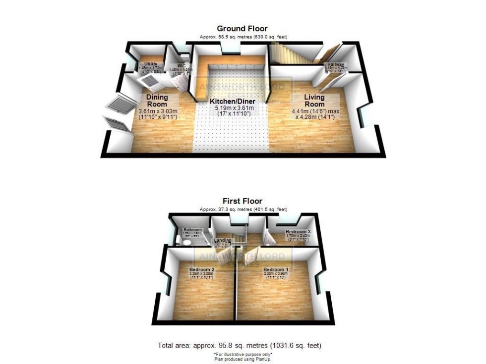 Floorplan for Tiverton Drive, Livesey