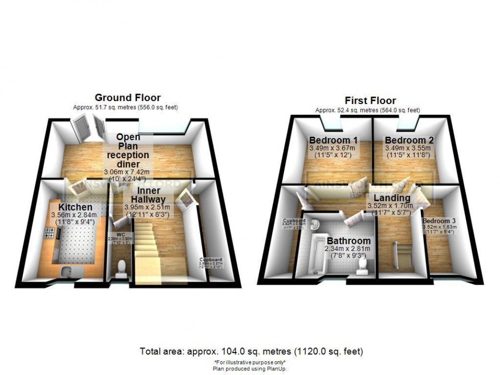 Floorplan for St. Aidans Close, Blackburn