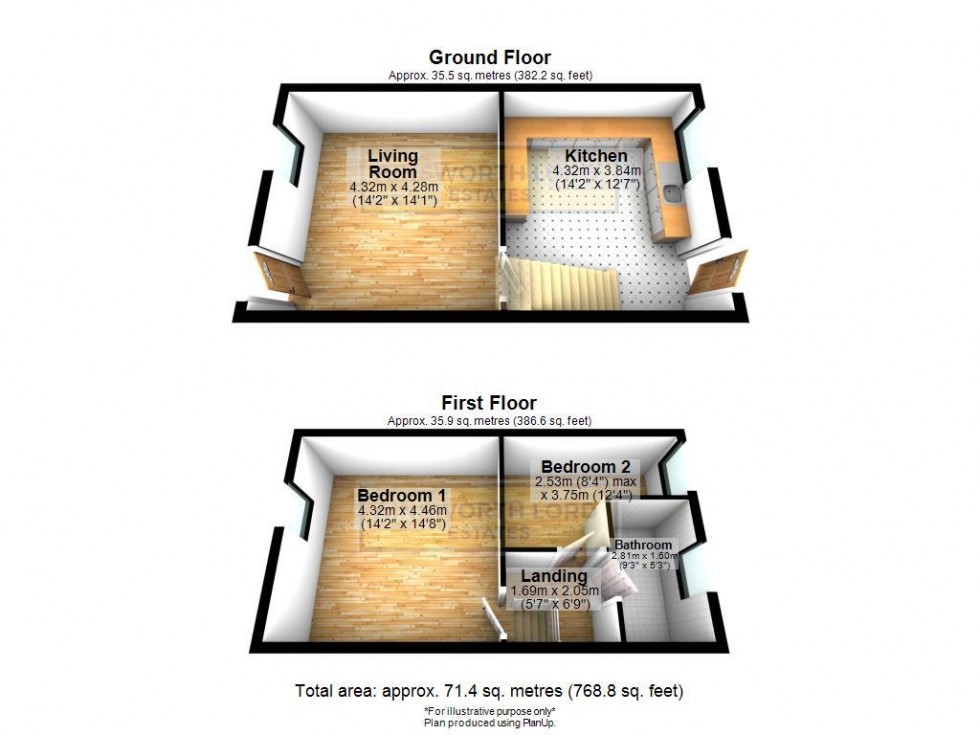 Floorplan for Bright Street, Darwen