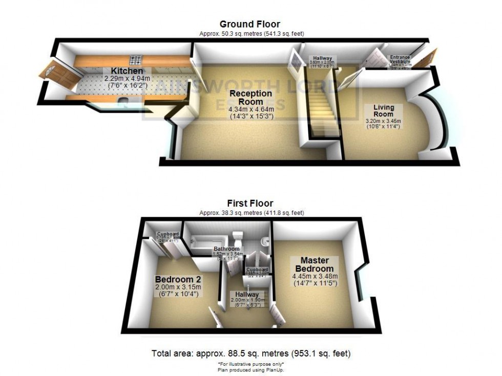 Floorplan for Bonsall Street, Blackburn