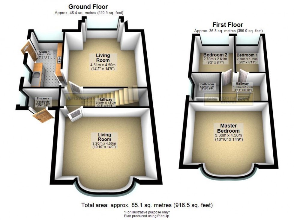 Floorplan for Sandy Lane, Lower Darwen