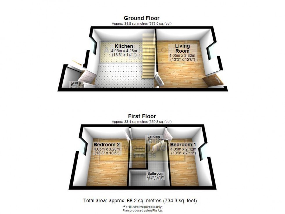 Floorplan for Maria Street, Darwen