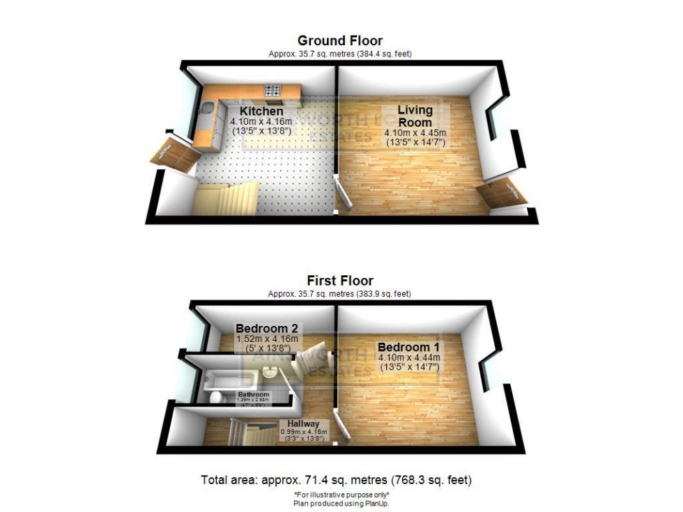 Floorplan for Thompson Street, Darwen