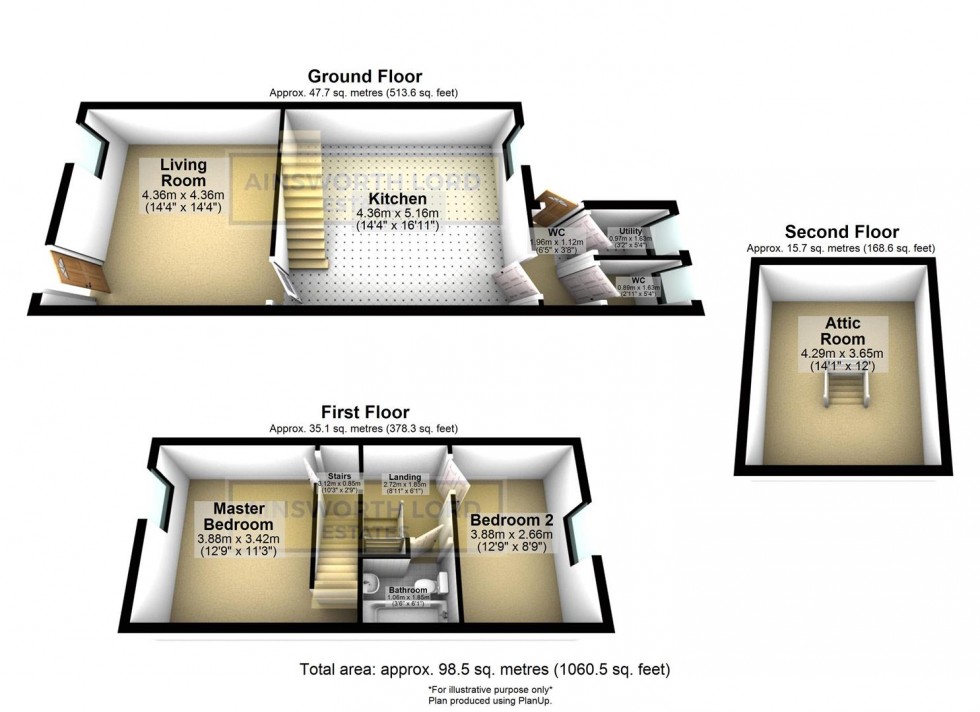 Floorplan for Joseph Street. Darwen