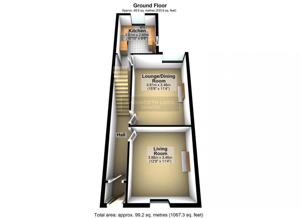 Floorplan for Olive Lane, Sudell Area, Darwen