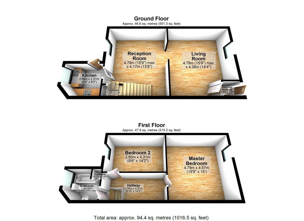 Floorplan for Bedford Street, Darwen