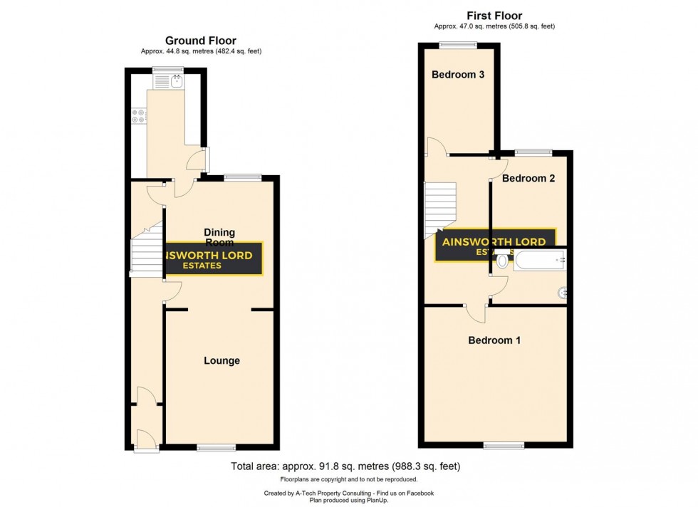 Floorplan for Greenway Street, Darwen