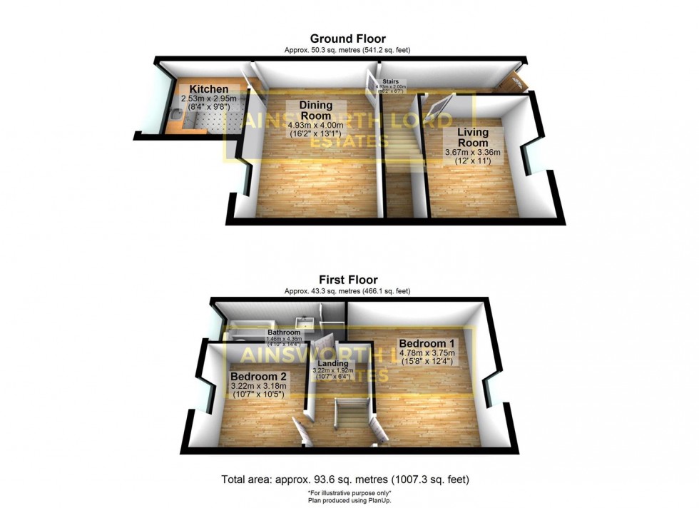 Floorplan for Powell Street, off Richmond Terrace, Darwen