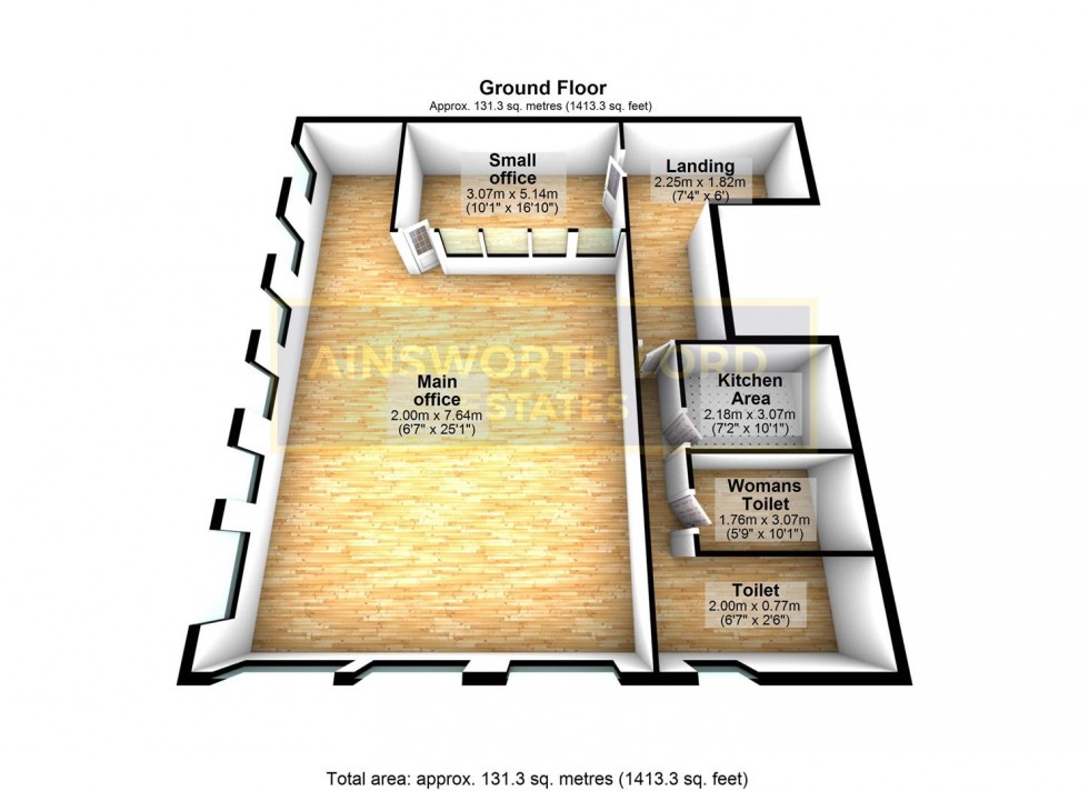 Floorplan for Offices, Darwen St. Blackburn