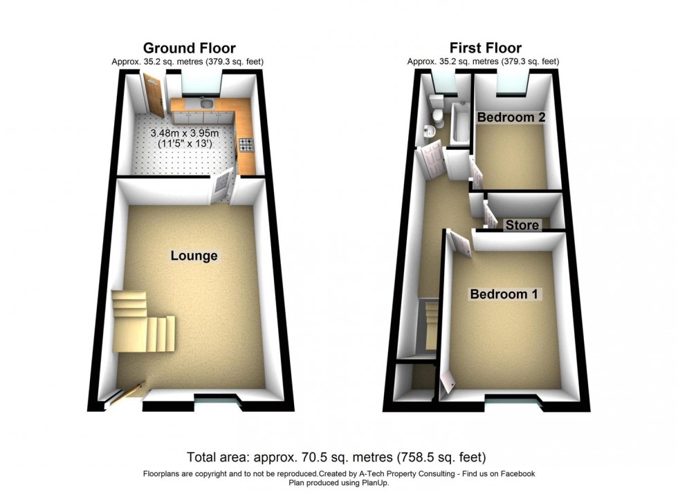 Floorplan for Gordon Street, Chapels, Darwen