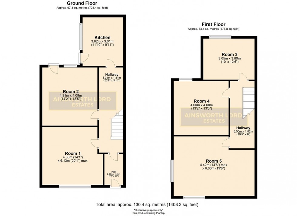 Floorplan for Part Self-Contained Bedsit, Redearth Rd., Darwen